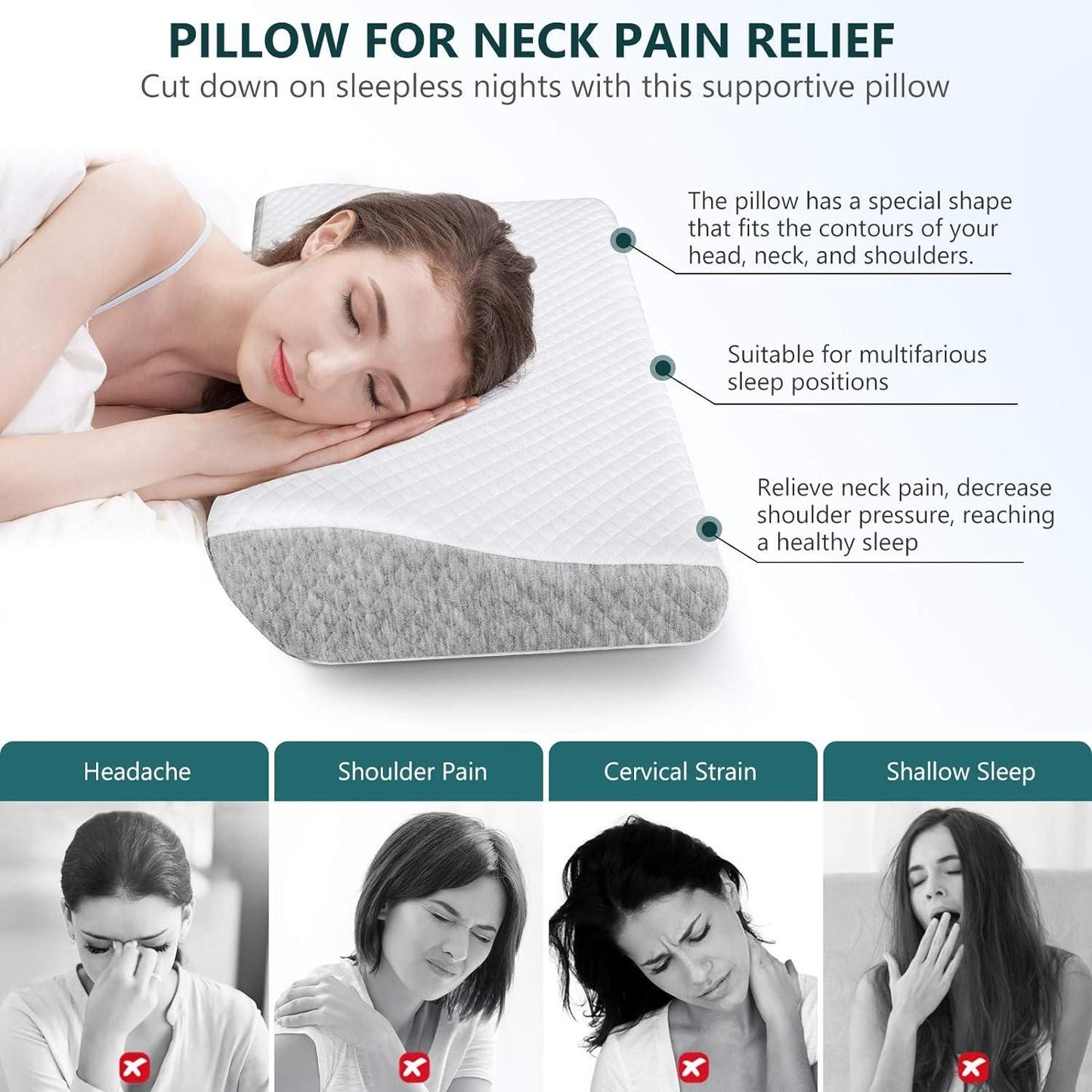 CloudRelief Contour Pillow